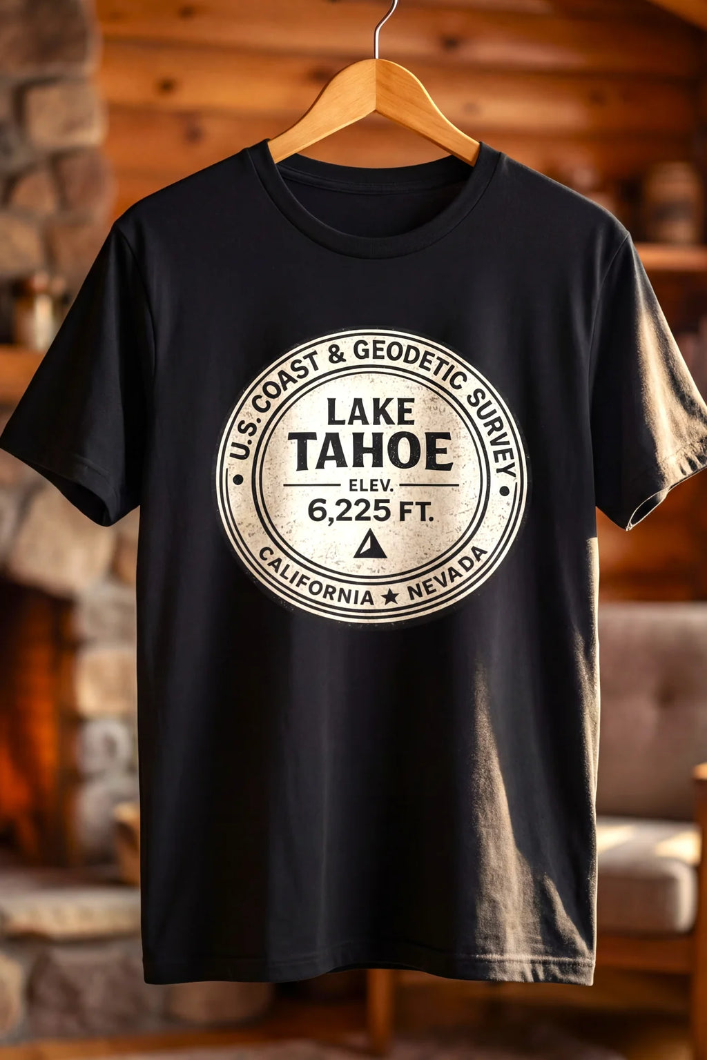Lake Tahoe Elevation Benchmark T-shirt